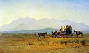 Albert Bierstadt Surveyor's Wagon in the Rockies China oil painting reproduction